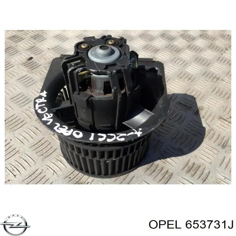 653731J Opel двигун вентилятора пічки (обігрівача салону)