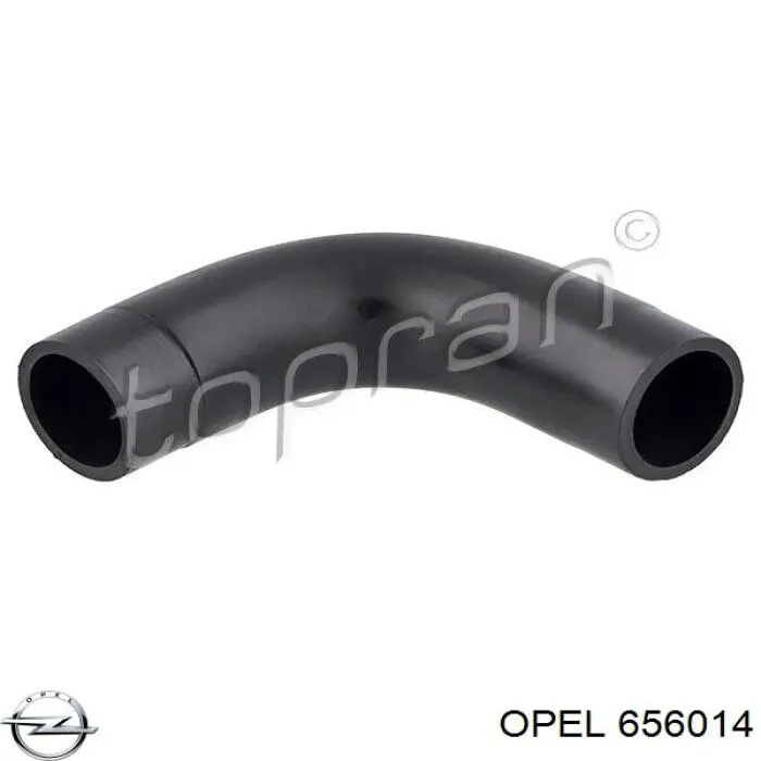 656014 Opel патрубок вентиляції картера, масловіддільника