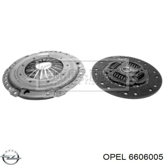 6606005 Opel комплект зчеплення (3 частини)