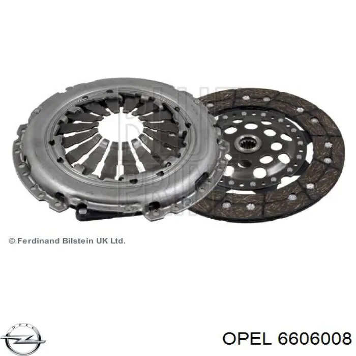 6606008 Opel комплект зчеплення (3 частини)