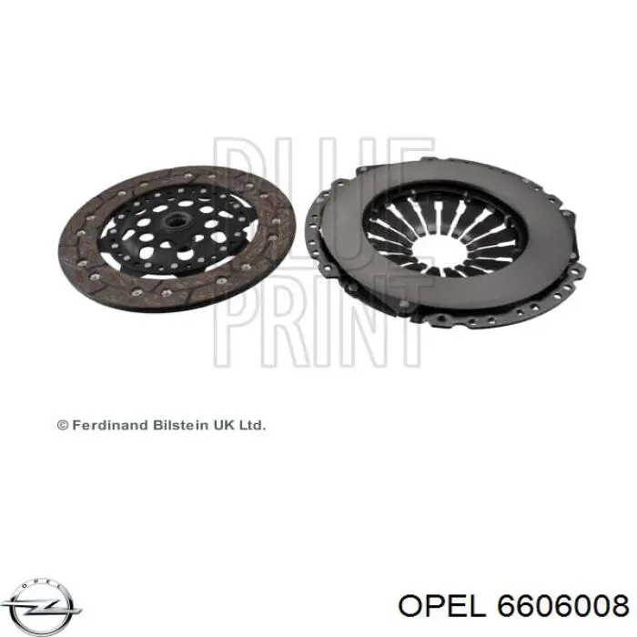Комплект зчеплення (3 частини) Opel 6606008 ціна, від 114.38 USD