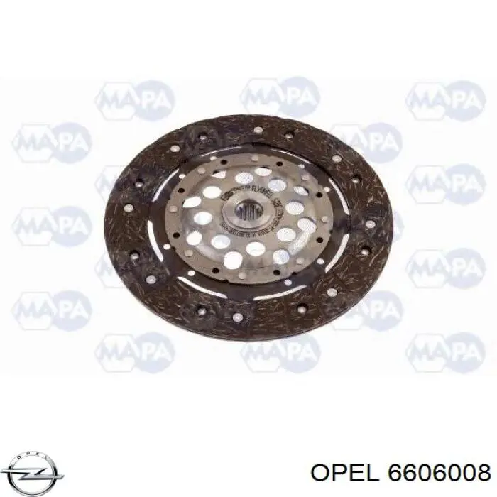 Купити 6606008 Opel Комплект зчеплення (диск, корзина, підшипник)
