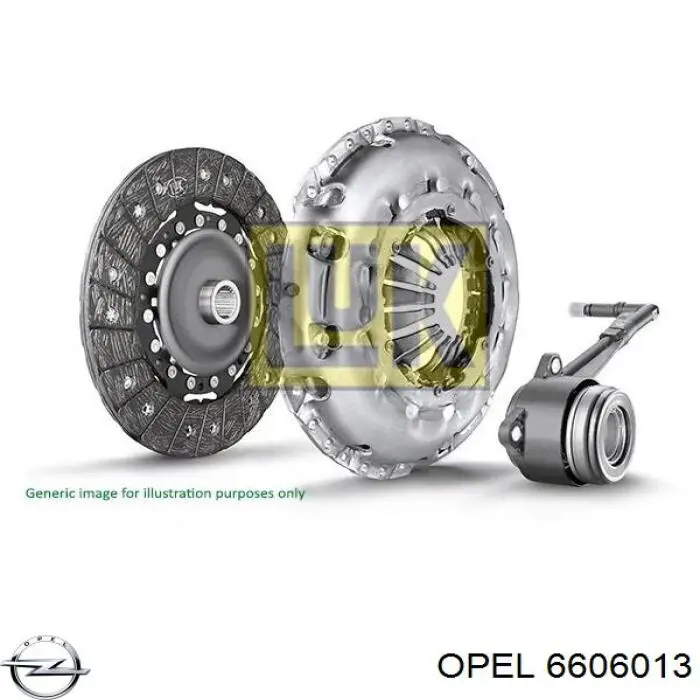 6606013 Opel комплект зчеплення (3 частини)