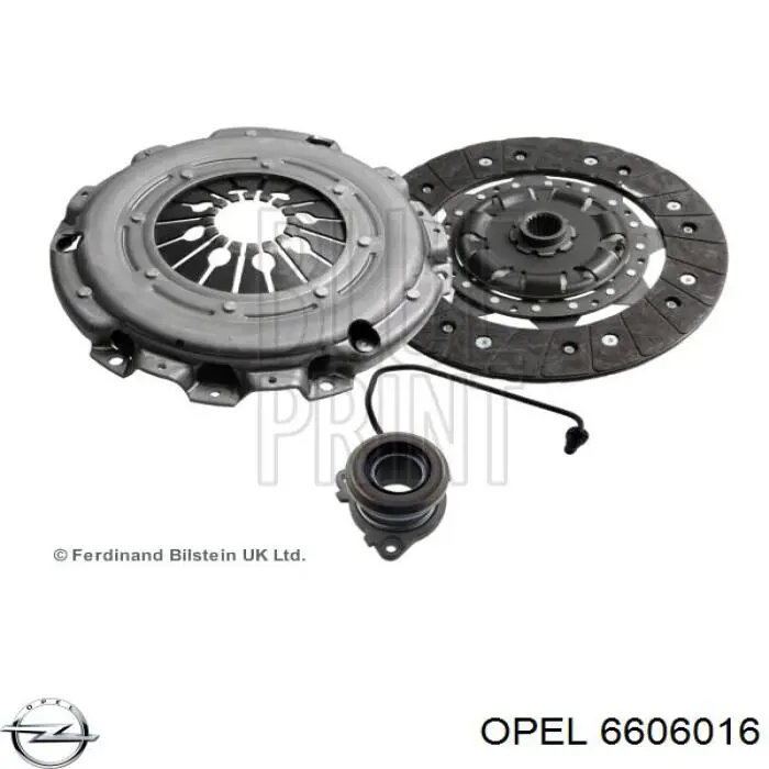 Комплект зчеплення (3 частини) Opel 6606016 ціна, від 235.50 USD