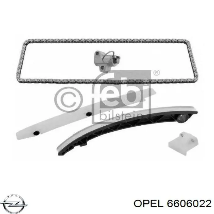 Комплект ланцюга ГРМ 6606022 Opel
