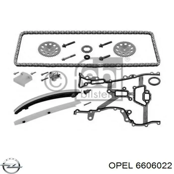 Ланцюг ГРМ, комплект Opel 6606022