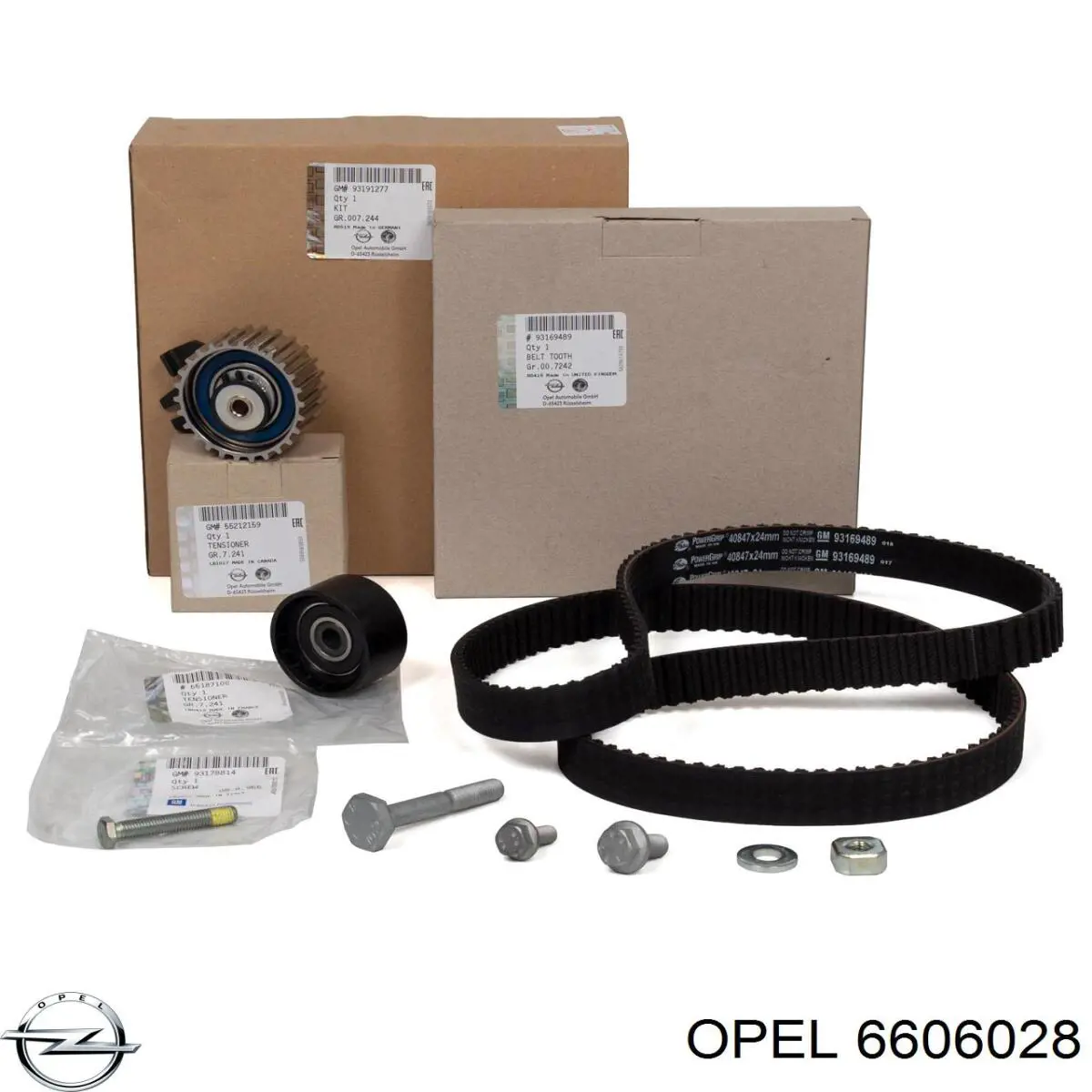 Комплект ГРМ 6606028 Opel