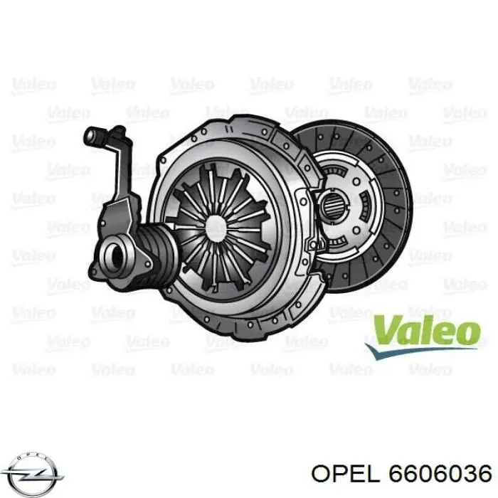 Комплект зчеплення (3 частини) Opel 6606036 ціна, від 90.74 USD