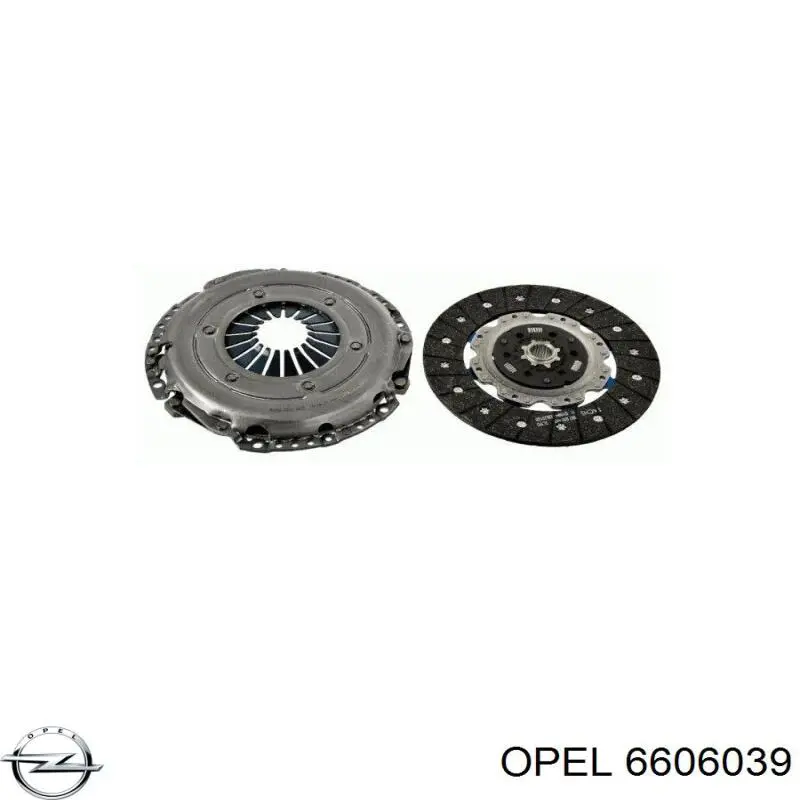 6606039 Opel комплект зчеплення (3 частини)