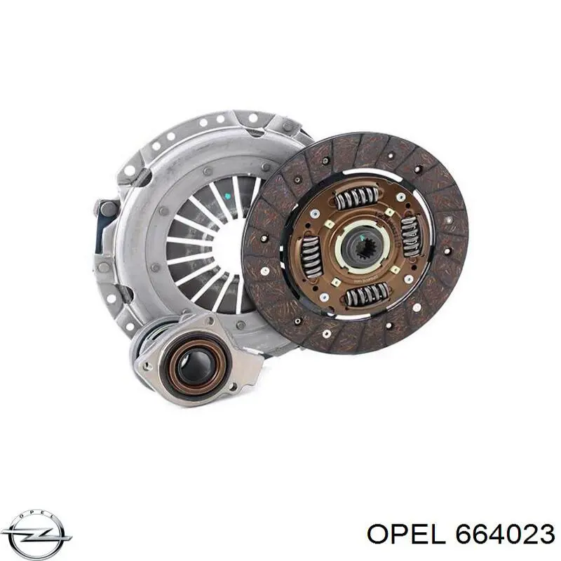 664023 Opel диск зчеплення