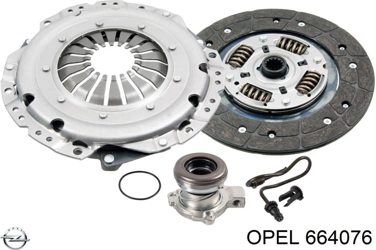 664076 Opel диск зчеплення
