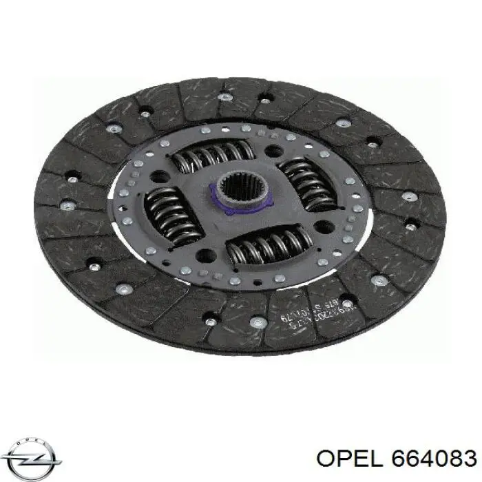 664083 Opel диск зчеплення