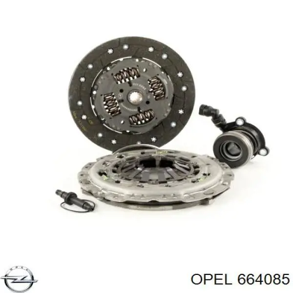 664085 Opel комплект зчеплення (3 частини)