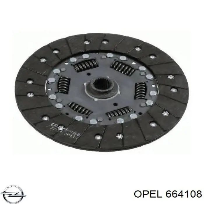 664108 Opel диск зчеплення