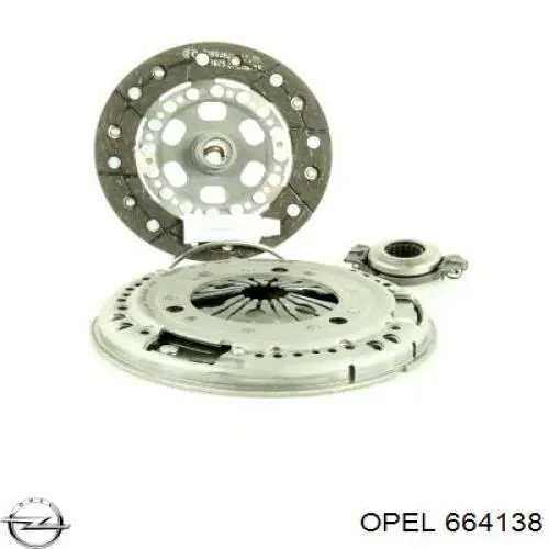 Комплект зчеплення (3 частини) Opel 664138 ціна, від 316.61 USD