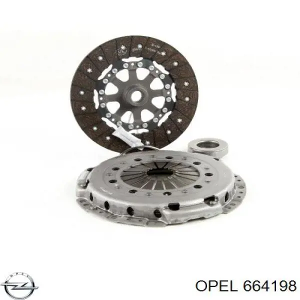 Зчеплення Opel 664198 ціна, від 64.30 USD