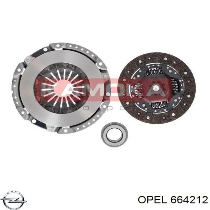 664212 Opel диск зчеплення