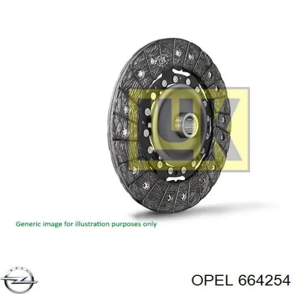 Купити 664254 Opel Диск зчеплення
