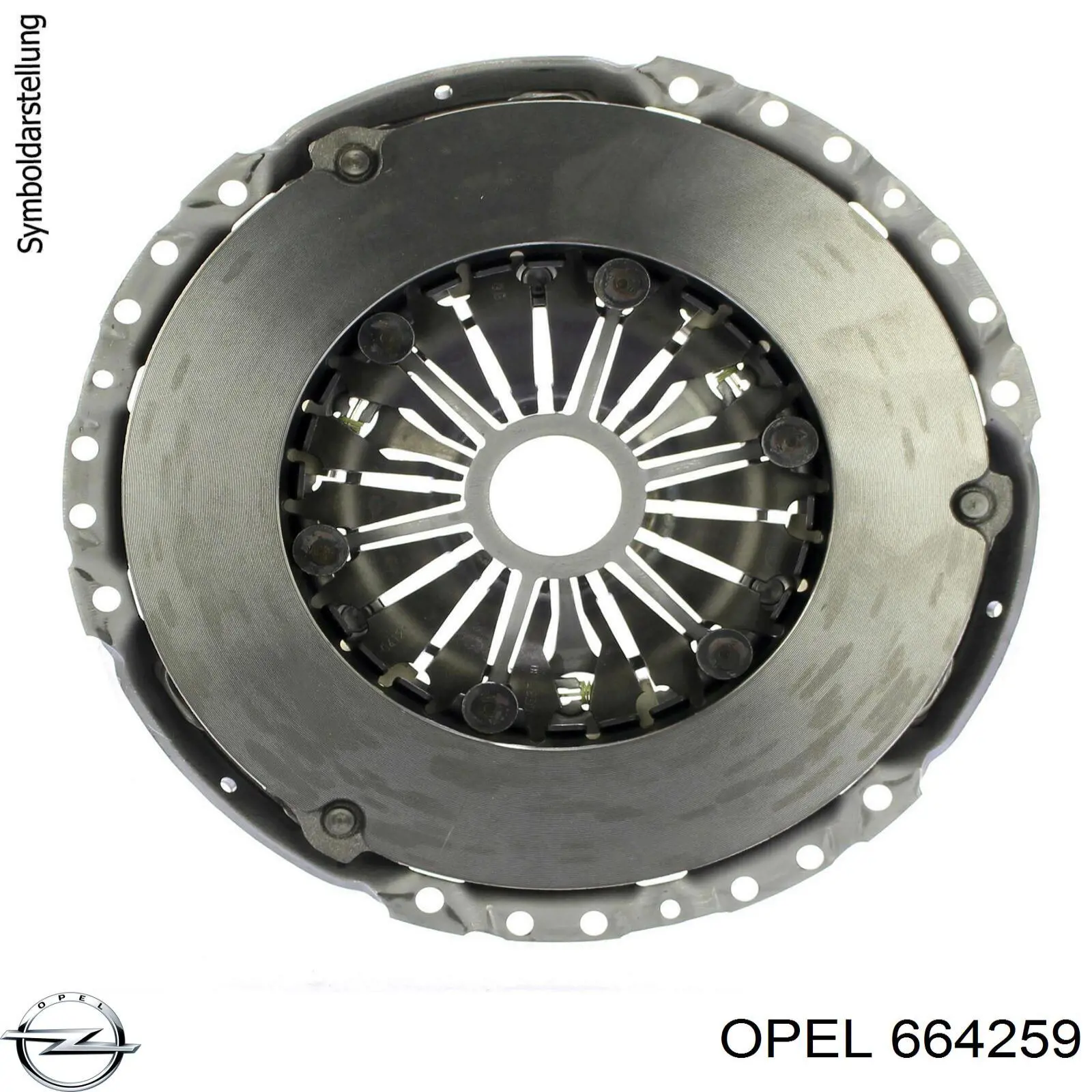 664259 Opel диск зчеплення