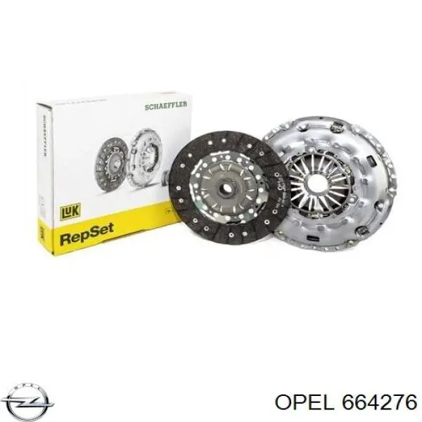 Комплект зчеплення (3 частини) Opel 664276 ціна, від 181.65 USD