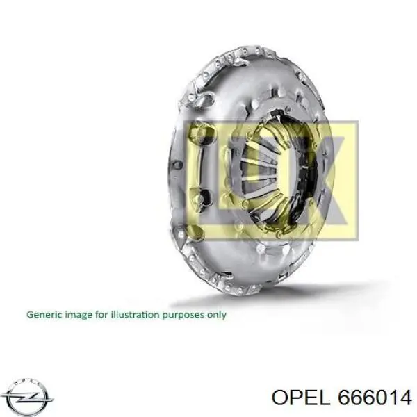 666014 Opel корзина зчеплення