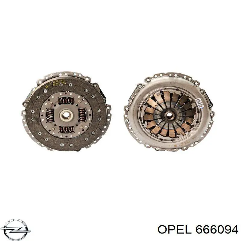 666094 Opel диск зчеплення