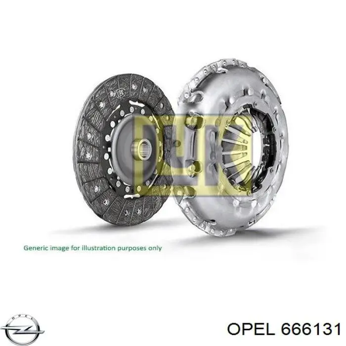 666131 Opel корзина зчеплення