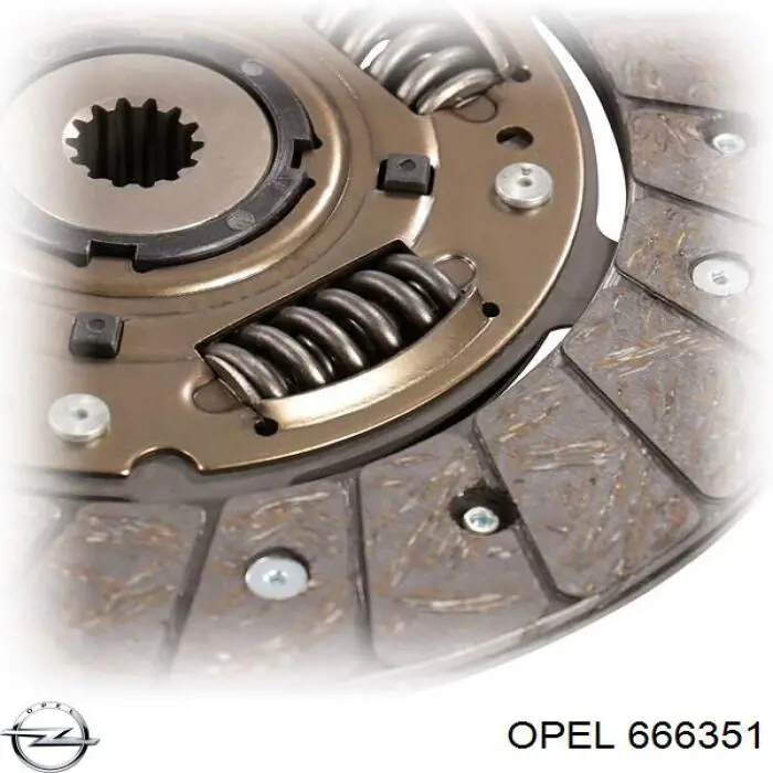 666351 Opel корзина зчеплення
