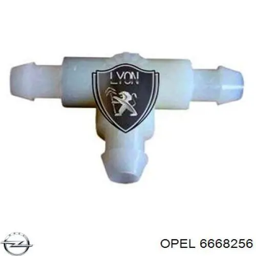 Трійник системи склоомивача Opel Kadett E (33, 34, 43, 44) (Опель Кадет)
