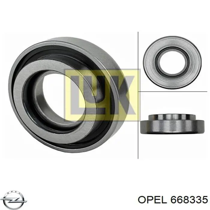Купити 668335 Opel Підшипник включення зчеплення