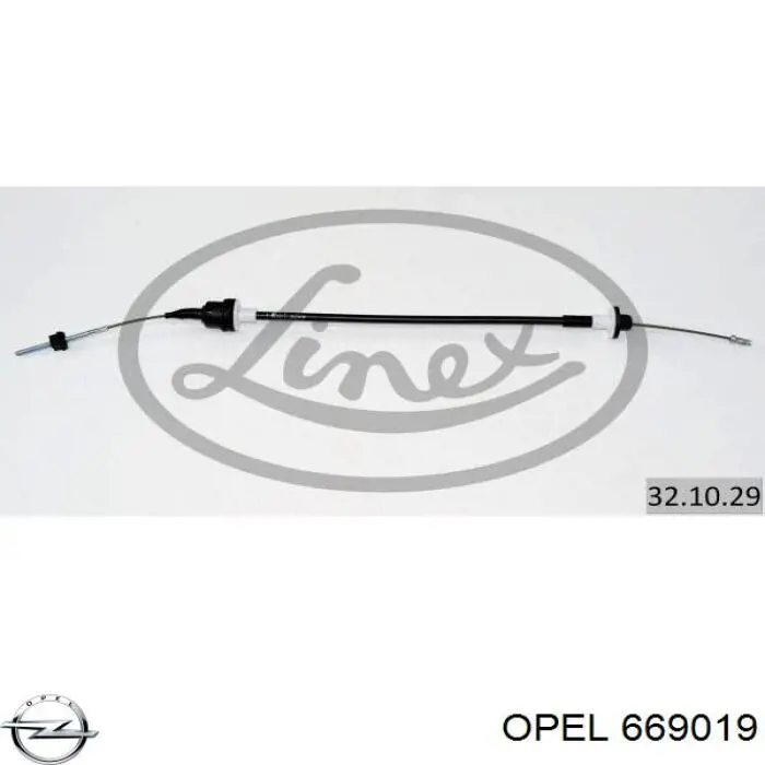 669019 Opel трос зчеплення