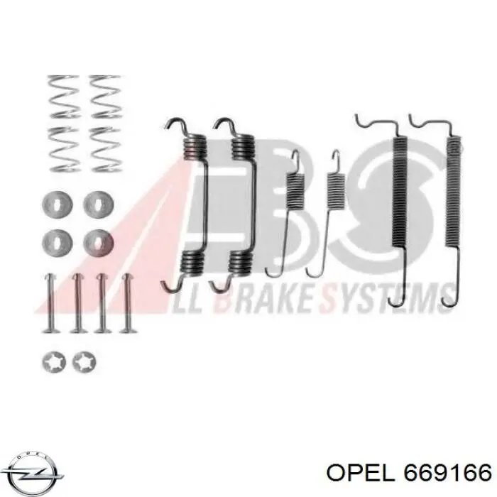 669166 Opel Трос зчеплення