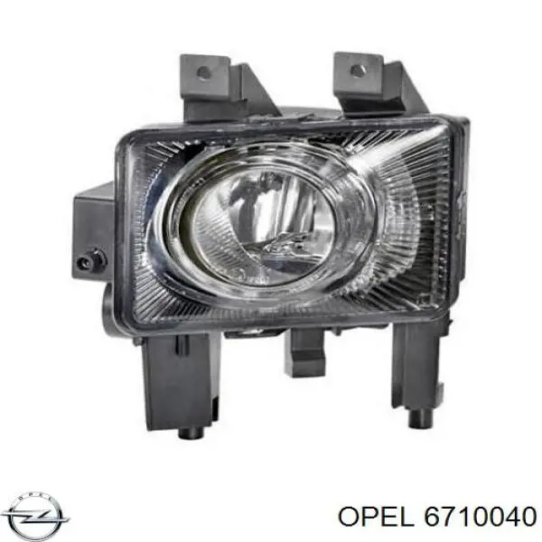 Фара протитуманна, права 6710040 Opel
