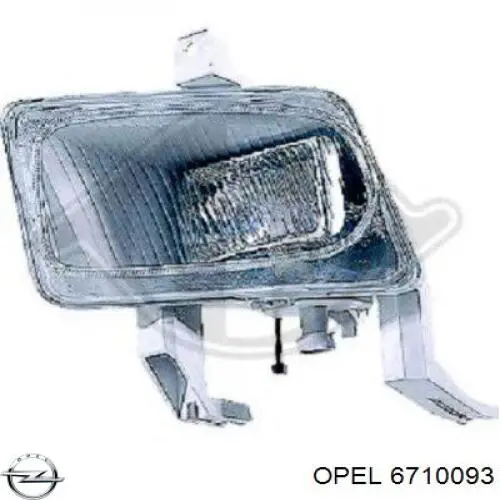 6710093 Opel фара протитуманна, ліва