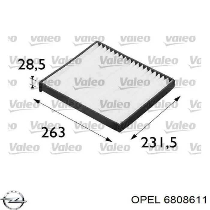 Фільтр повітряний обігрівача Opel 6808611 ціна, від 4.12 USD