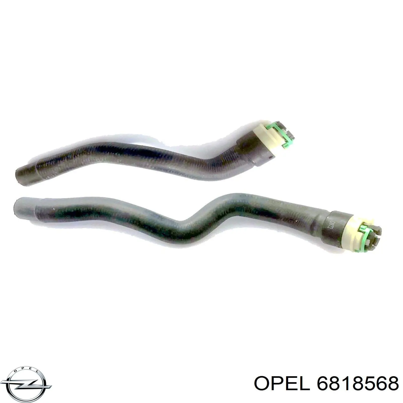6818568 Opel шланг радіатора опалювача/пічки, обратка