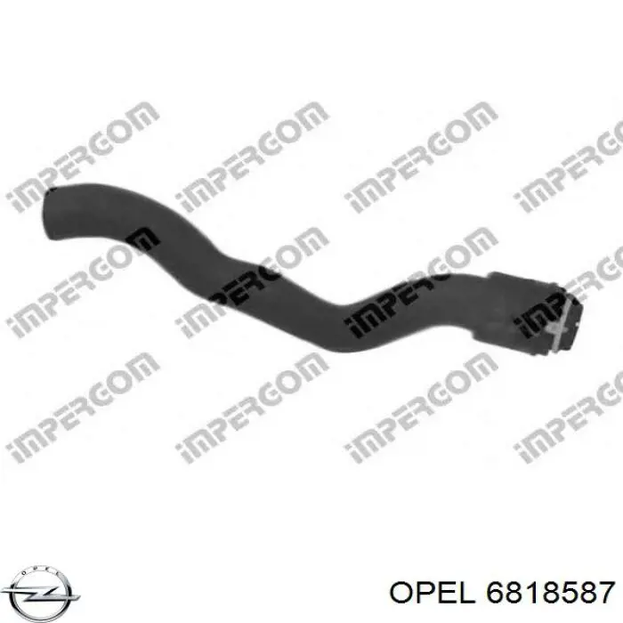 6818587 Opel шланг радіатора опалювача/пічки, подача