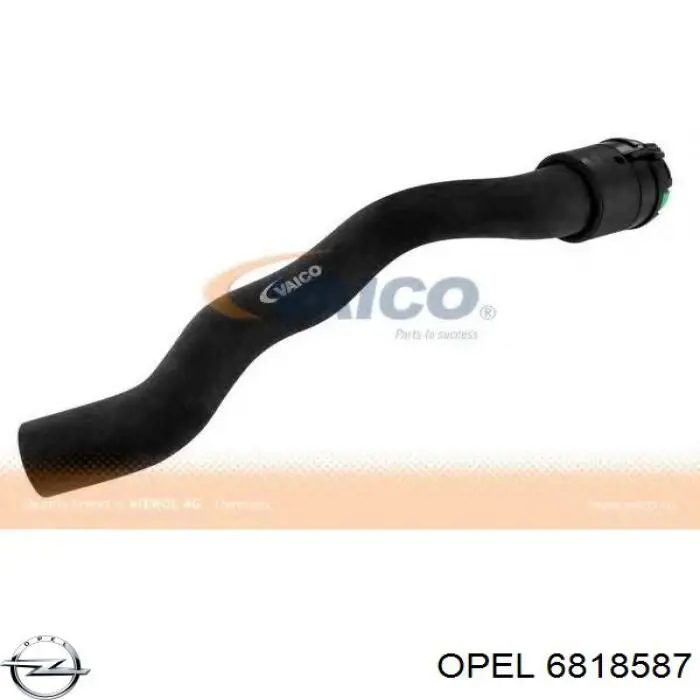 Шланг радіатора опалювача/пічки, подача Opel 6818587 ціна, від 13.99 USD