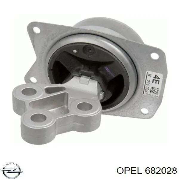 682028 Opel подушка (опора двигуна, ліва)