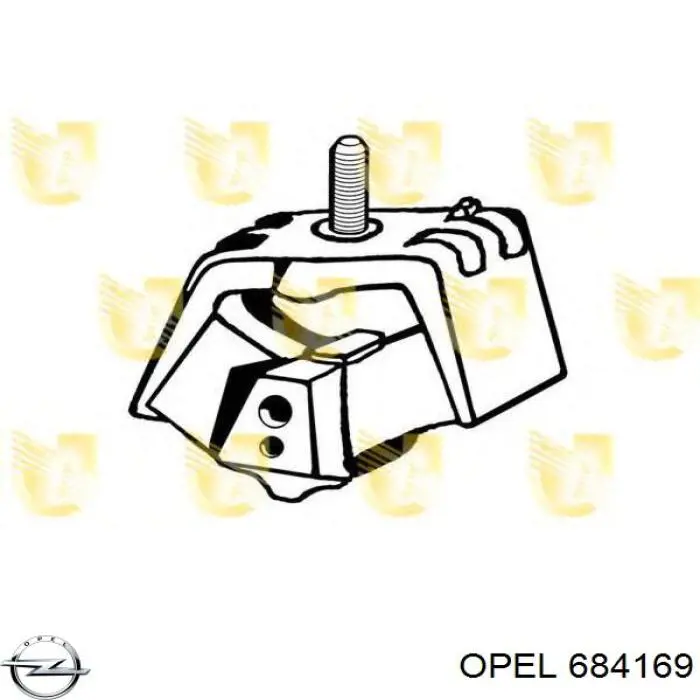 Подушка передньої опори двигуна на Opel Kadett D 