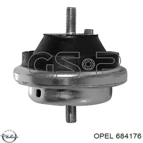 Подушка (опора) двигуна, передня Opel 684176 ціна, від 25.26 USD