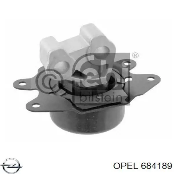 684189 Opel подушка (опора двигуна, ліва)