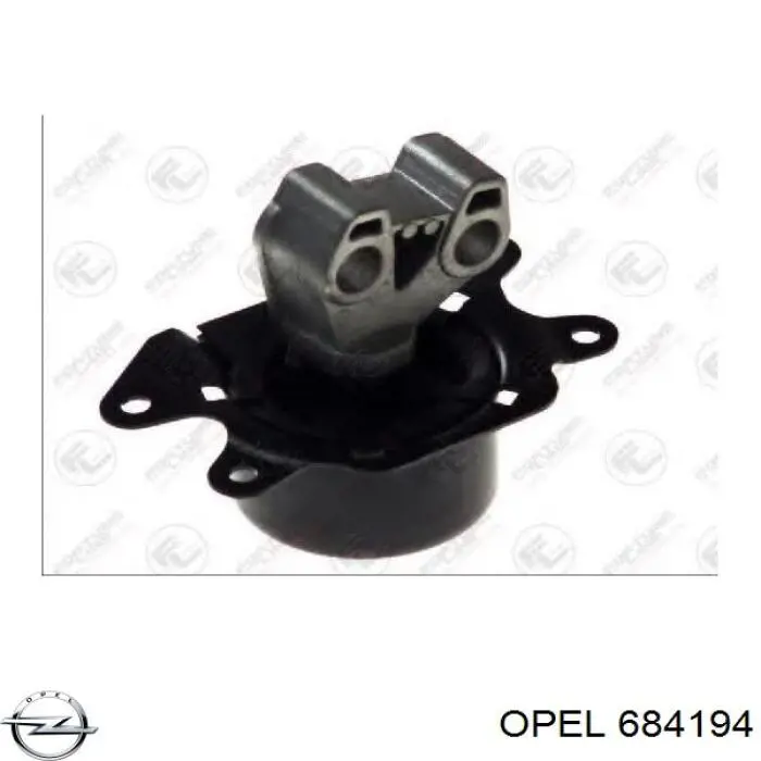 684194 Opel подушка (опора двигуна, ліва)
