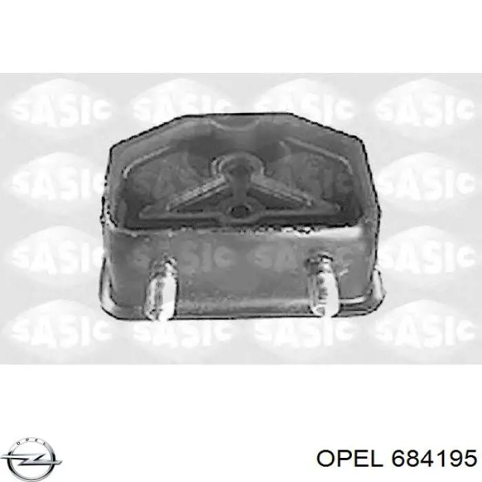 684195 Opel подушка (опора двигуна, права)