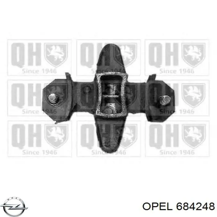 684248 Opel Ліва опора двигуна