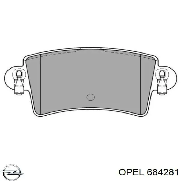 Подушка (опора) двигуна, передня Opel 684281 ціна, від 15.20 USD
