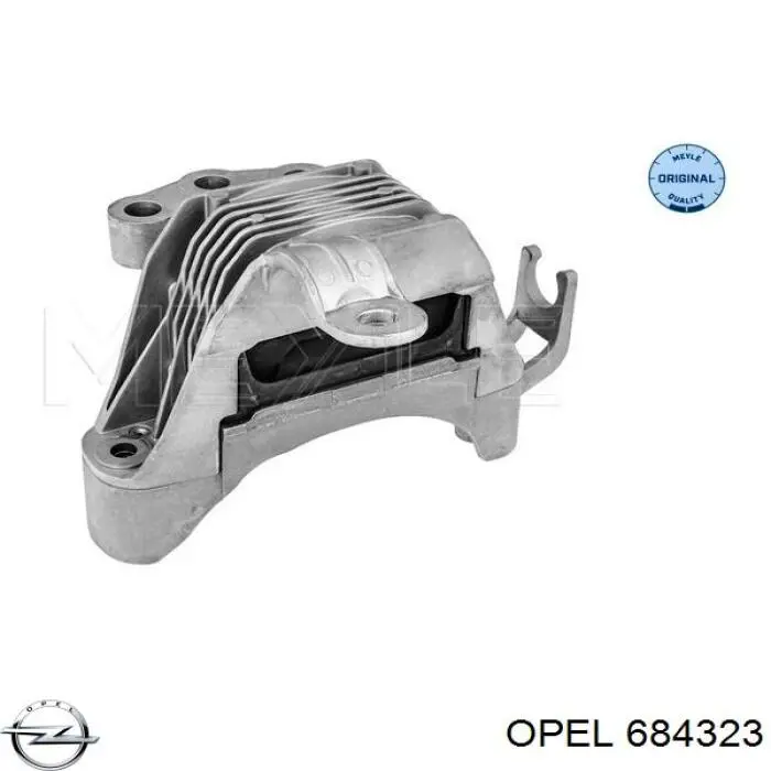 684323 Opel подушка (опора двигуна, права)