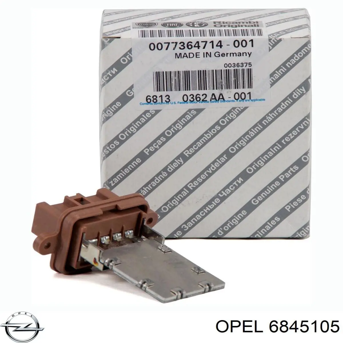 Двигун заслінки рециркуляції повітря Opel 6845105