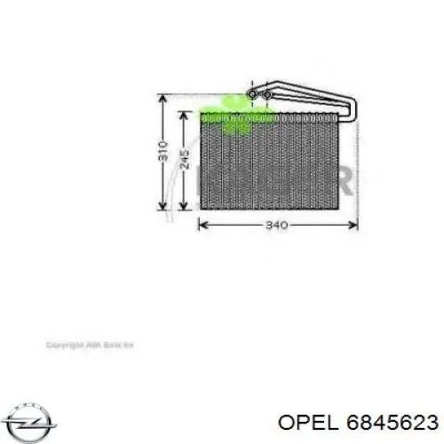 Випаровувач кондиціонера Opel 6845623 ціна, від 126.69 USD