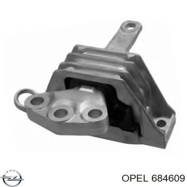 684609 Opel Права подушка мотора